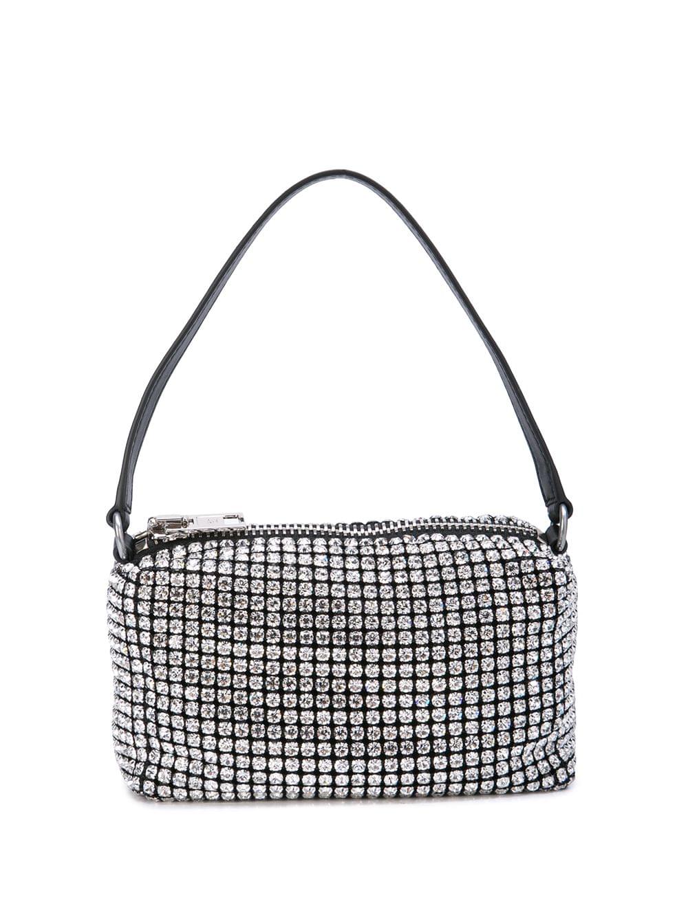 Alexander Wang Women Alexander Wang Women Heiress Medium Pouch In Crystal Mesh