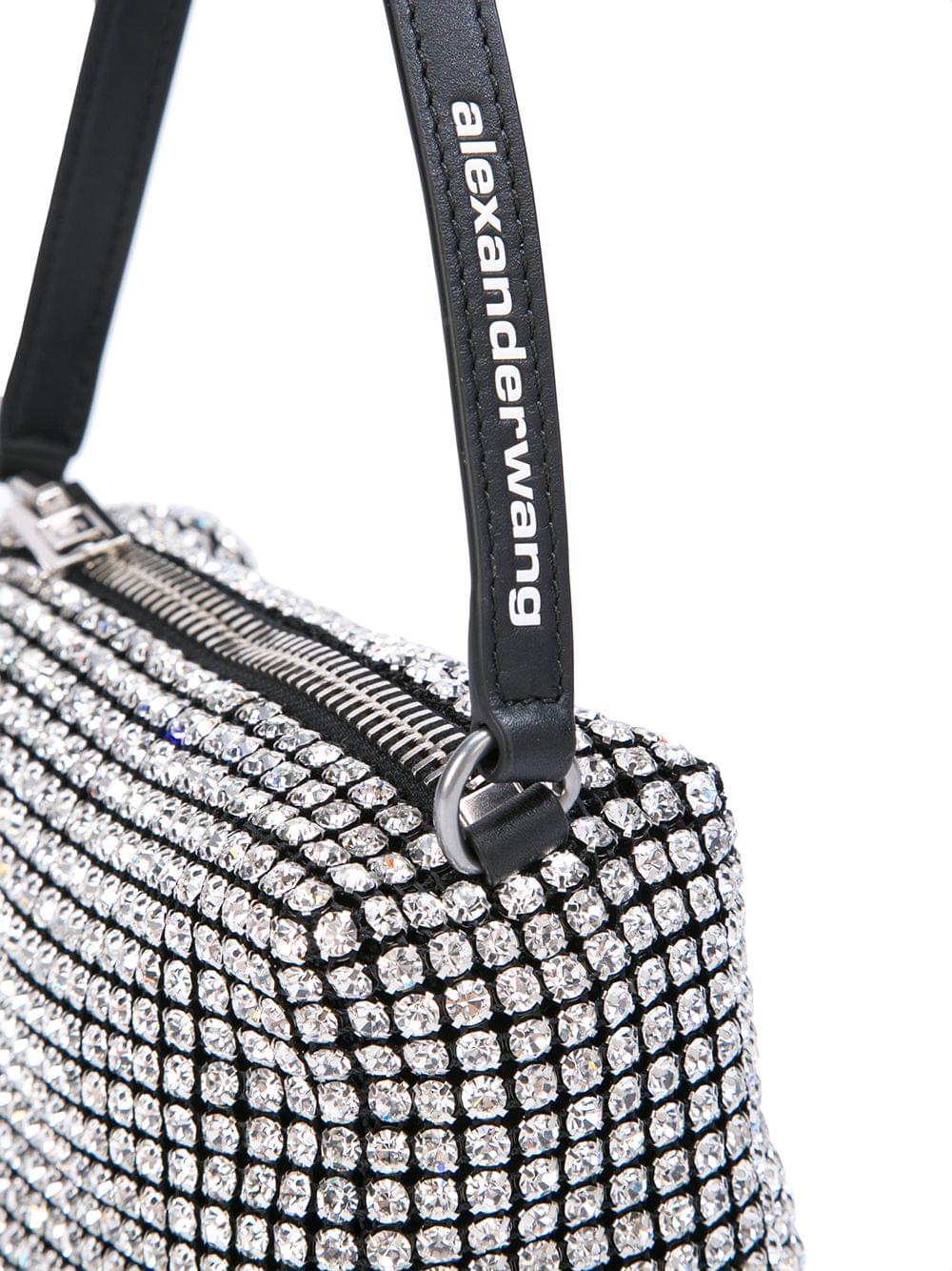 Alexander Wang Women Alexander Wang Women Heiress Medium Pouch In Crystal Mesh