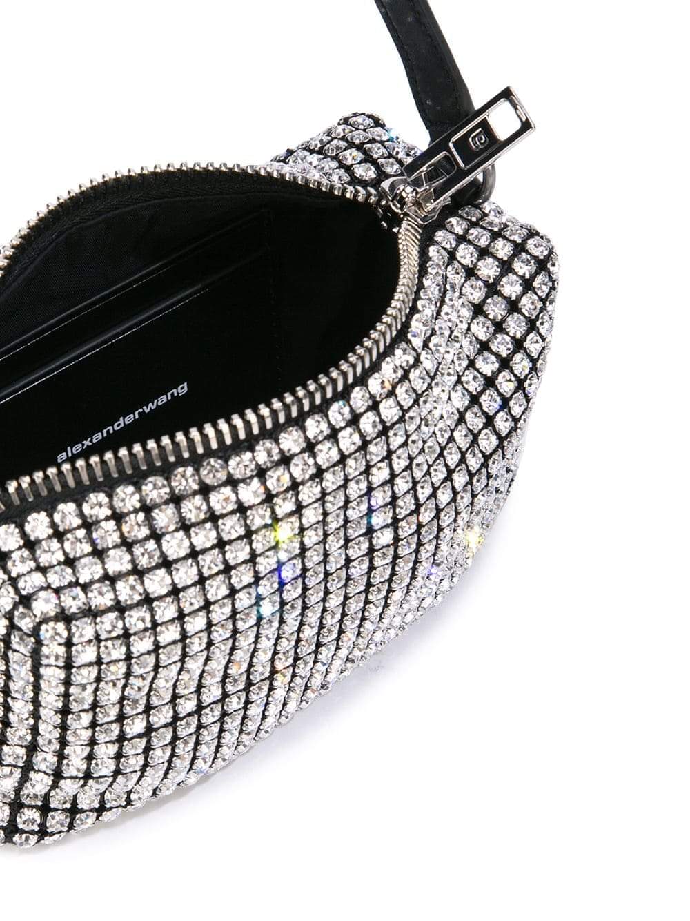Alexander Wang Women Alexander Wang Women Heiress Medium Pouch In Crystal Mesh