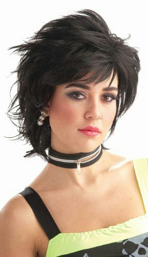 Black Punk Idol Wig