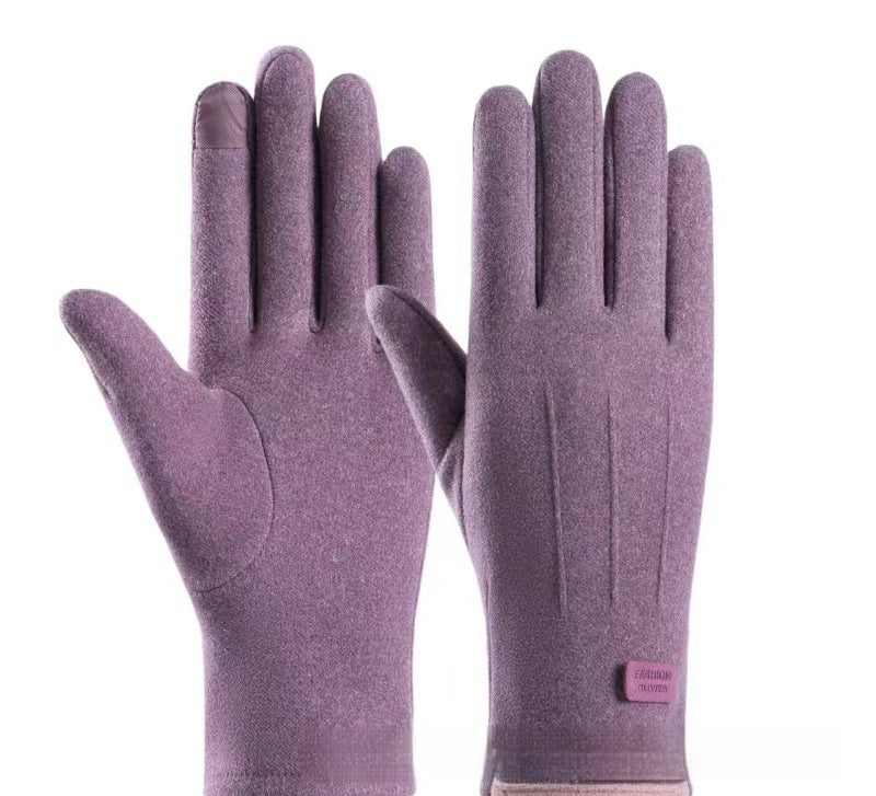 Gloves Autumn And Winter Outdoor Keep Warm Velvet Cold Protection Cycling