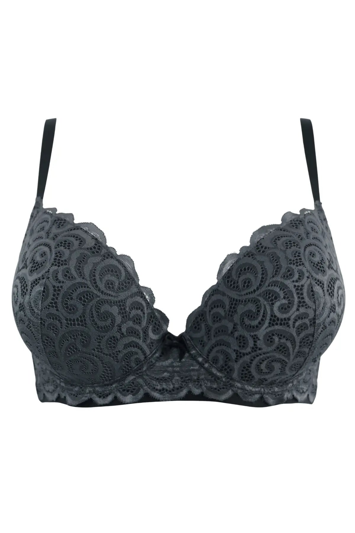 Romance Molded Push-Up Plunge Bra - D-G Cup