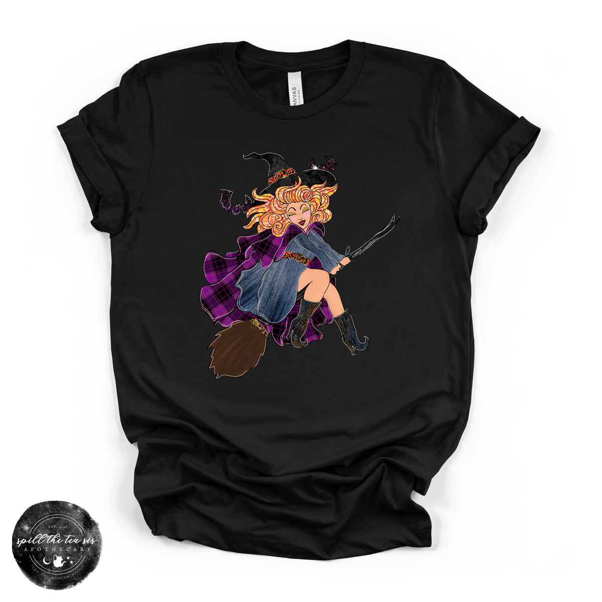 Cutesy Witch Tee | Cute Witchy Halloween Graphic T-Shirt