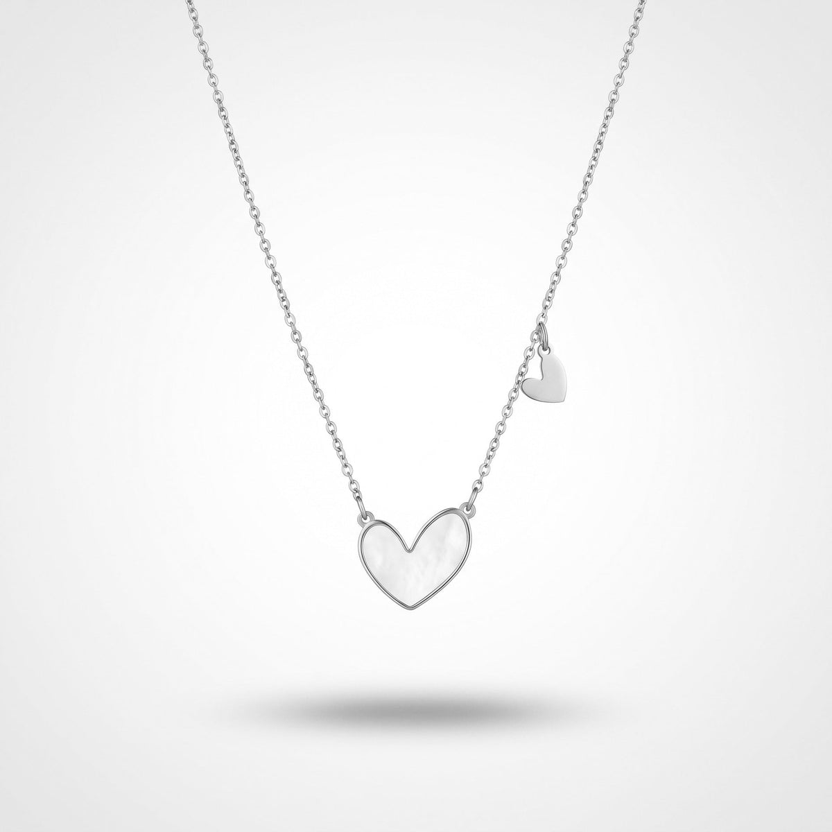 New European American Cross Border Fade Resistant Stainless Steel Necklace Stackable Set, Flower Geometric Disc Women Necklace