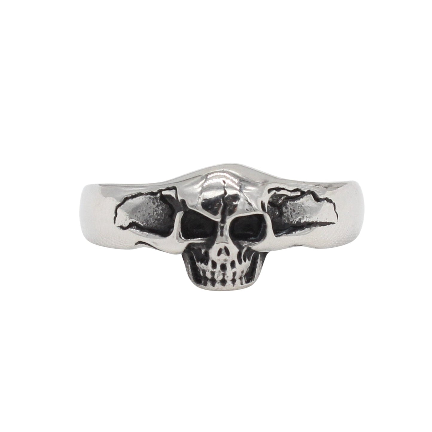 European And American Style Personalized Vintage Skull Titanium Steel Ring
