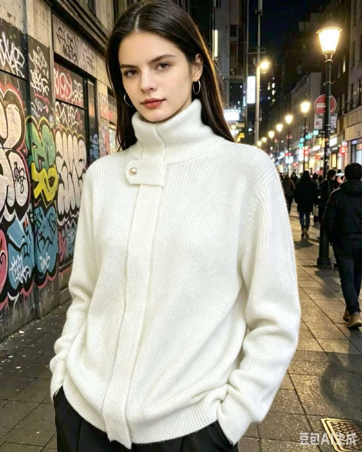 Women's Stand-Collar Knit Cardigan, 2026 Autumn-Winter New Arrival, Loose Design Zip-Up Sweater Coat For Women