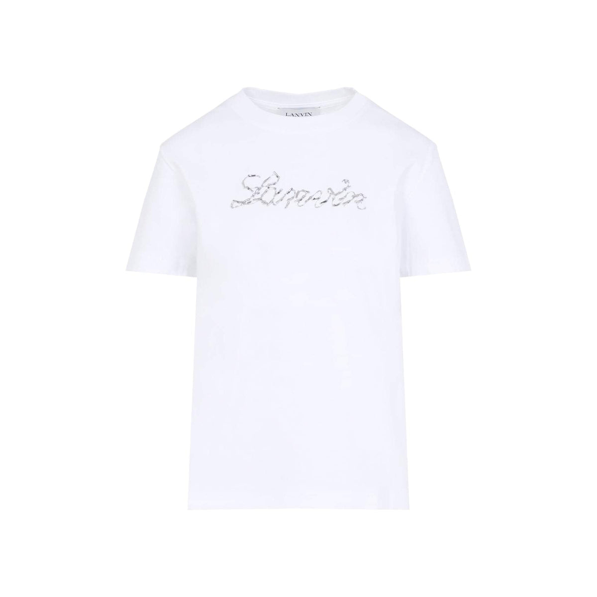 Lanvin Embroidered Script Logo T-Shirt Women