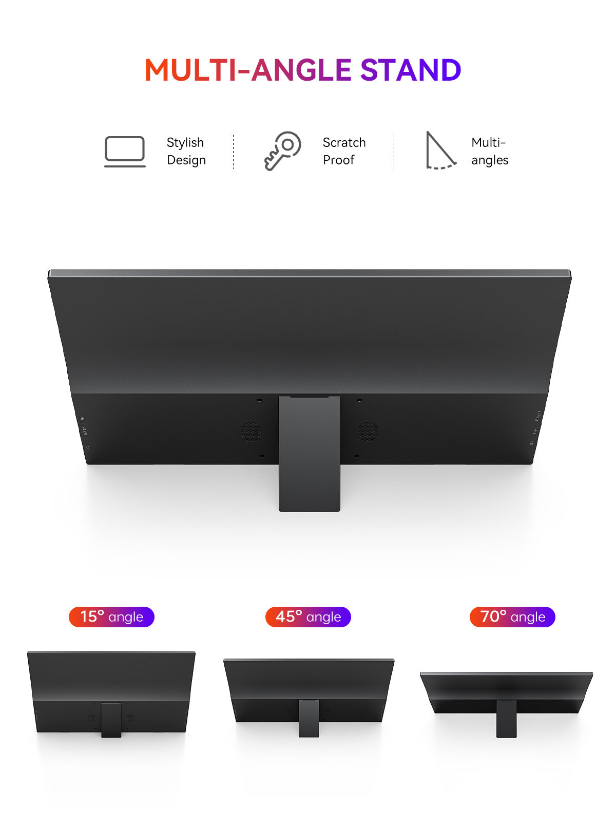 UPERFECT 15.6 Inch Portable Monitor 1080P FHD IPS Display 125 Percent SRGB USB C HDMI Plug And Play Built In Stand Dual Speakers For Laptop PC MacBook PS5 Xbox Switch
