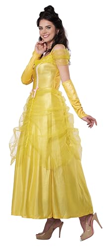Women's Classic Beauty Princess Costume - Fairytale Long Dress with Gloves