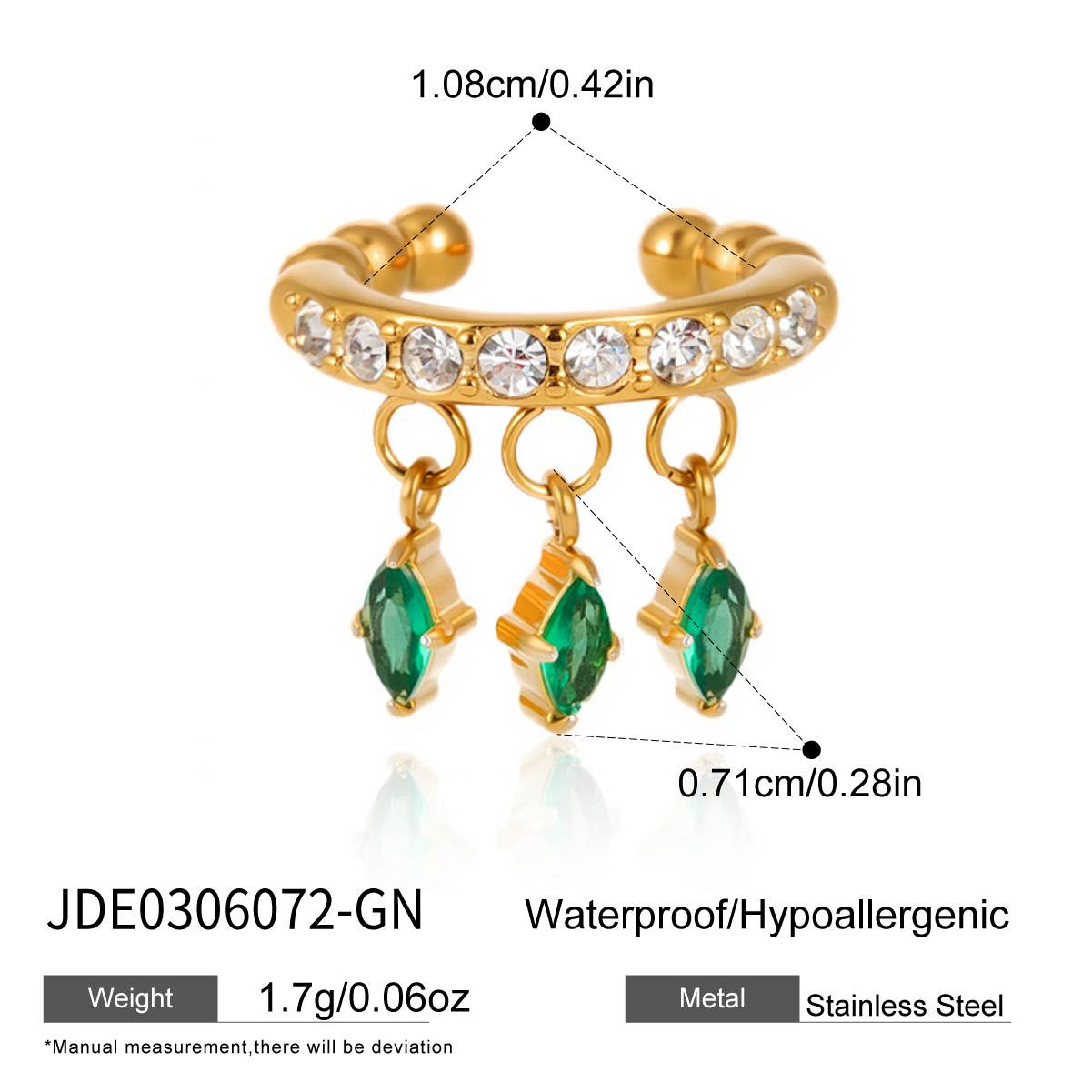 Green Zircon Hoop Earring Collection