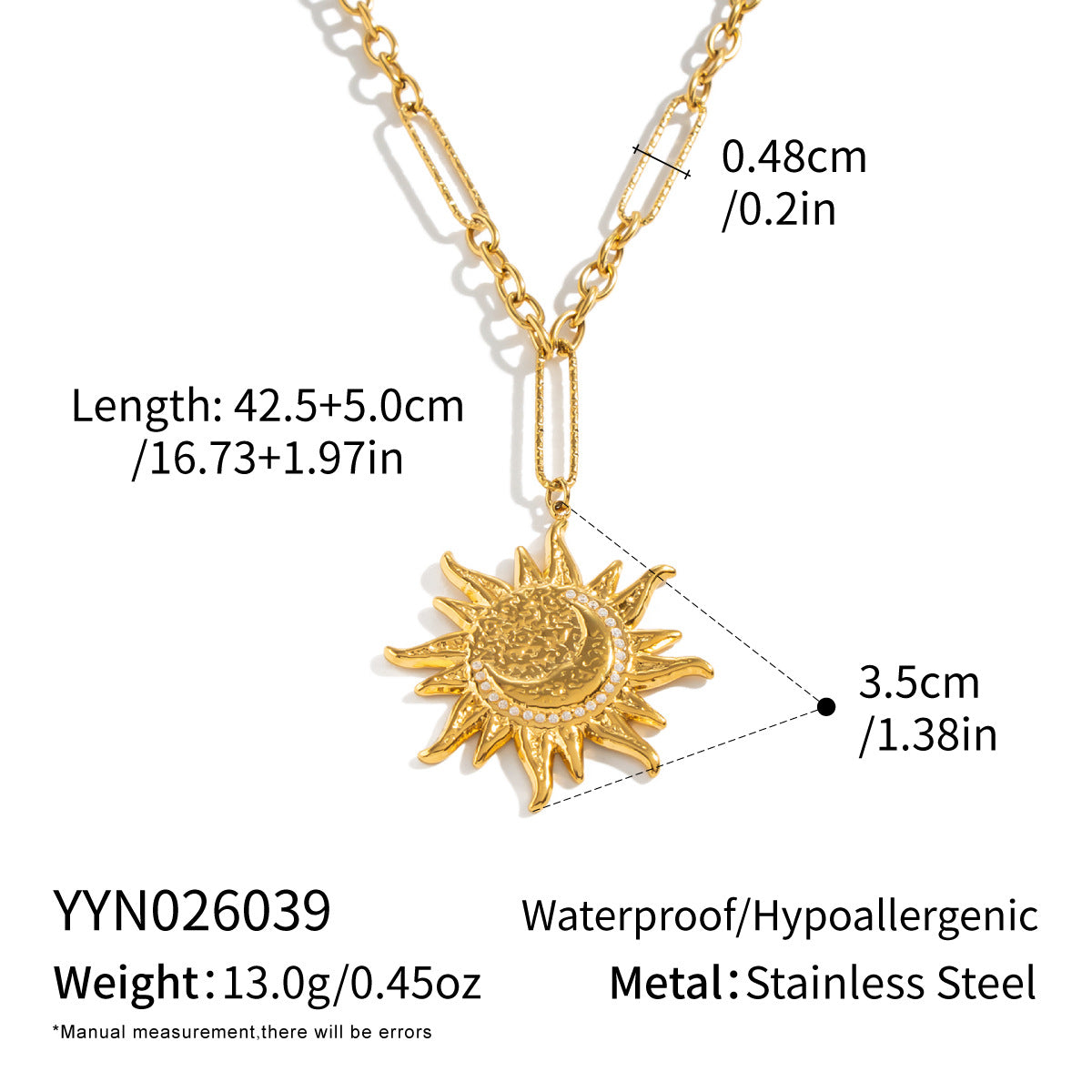 Diamond-studded Stud Earring And Necklace Set For Women