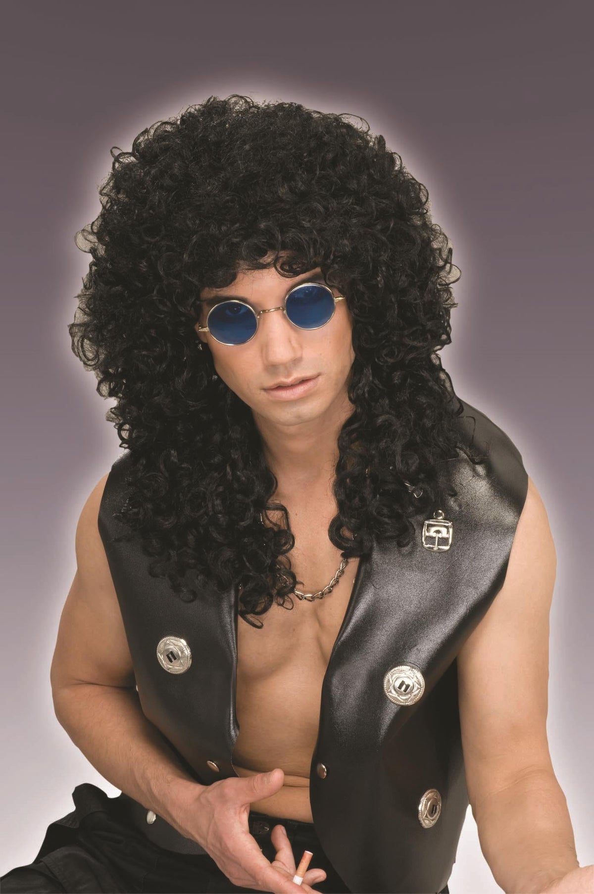 Forum Novelties 80's To The Maxx Black Wild Curl Adult Unisex Wig