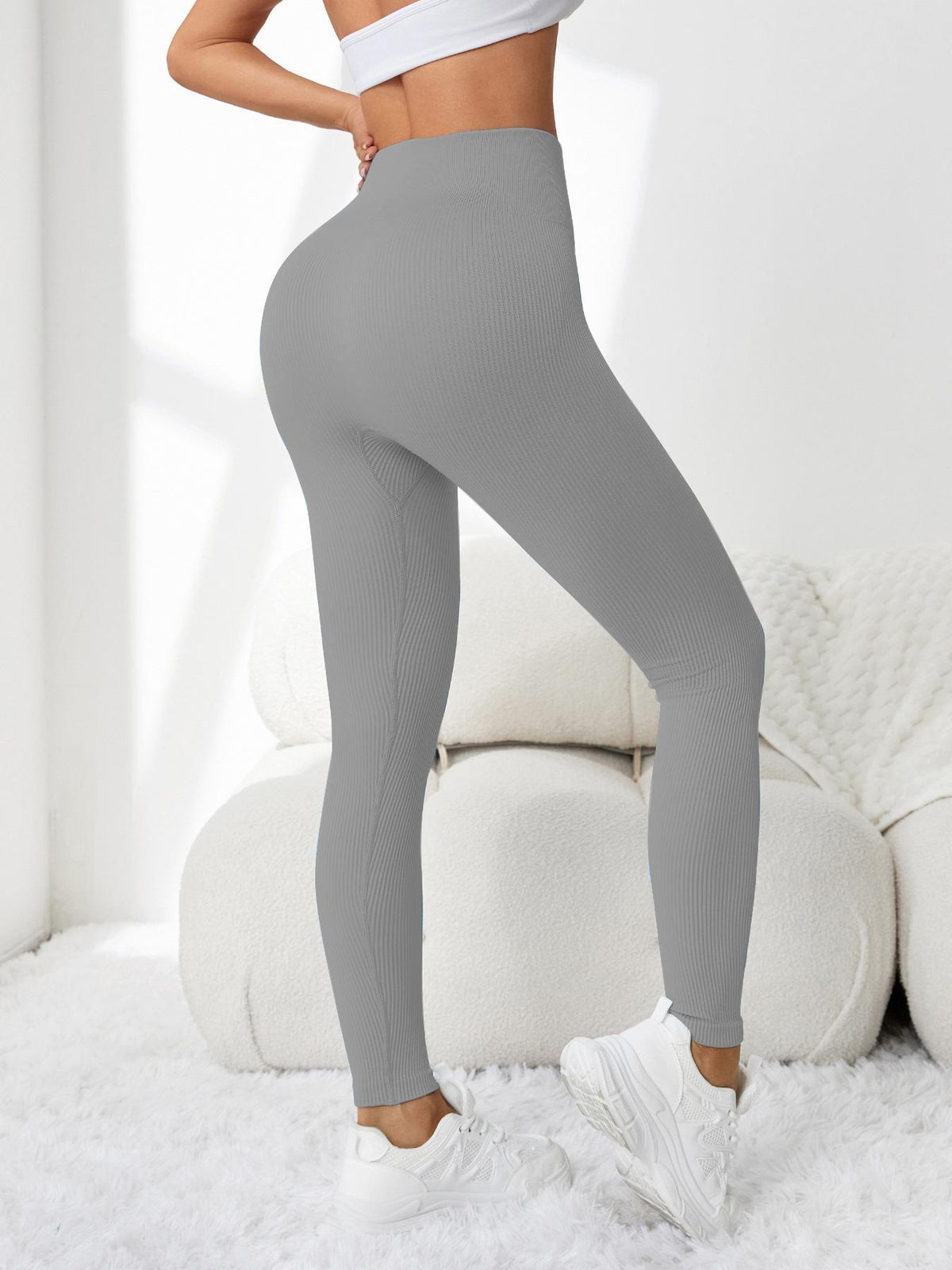 Womens High-Waisted Tight-Fitting Butt-Lifting Yoga Pants