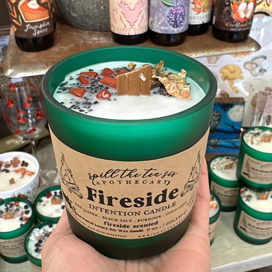 Fireside Intention Soy Wax Candle - 9oz - JAR COLOR MAY VARY