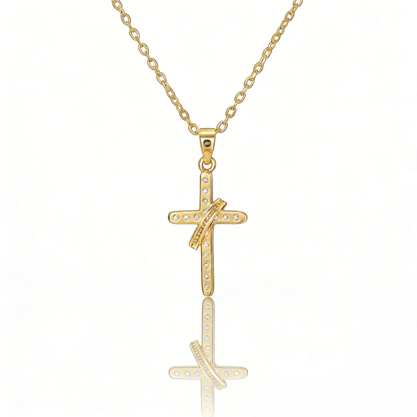 Simple Cross Pendant Necklace For Women