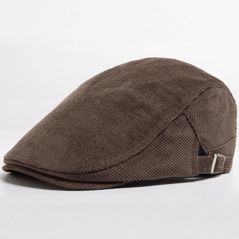 Autumn And Winter Corduroy With Two Hats