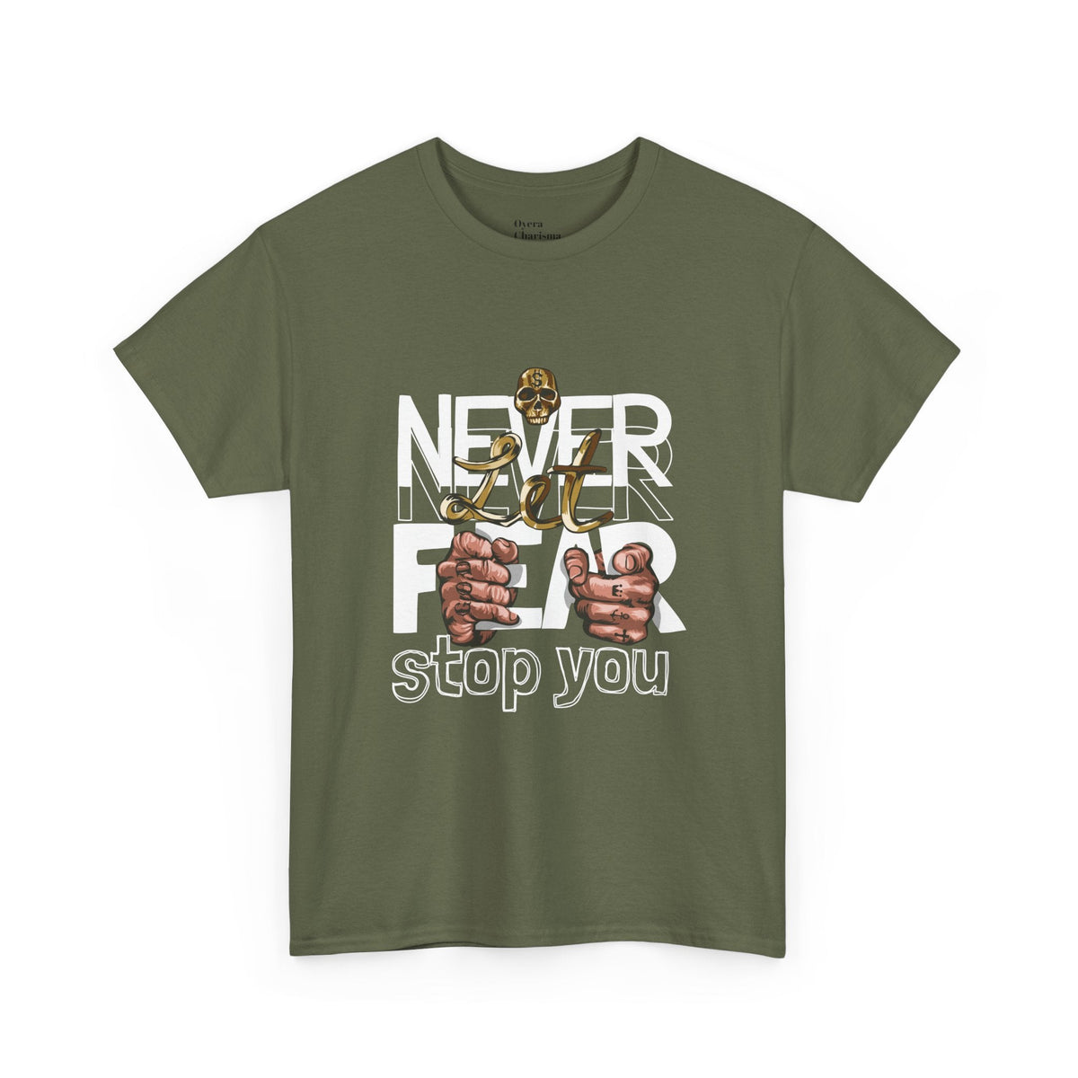 Never Give Up Heavy Cotton Tee