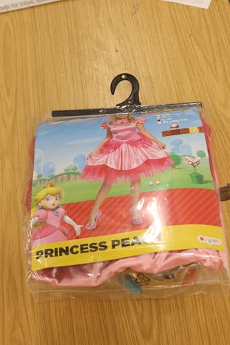 Women's Princess Peach Costume - Official Nintendo Super Mario Dress with Crown