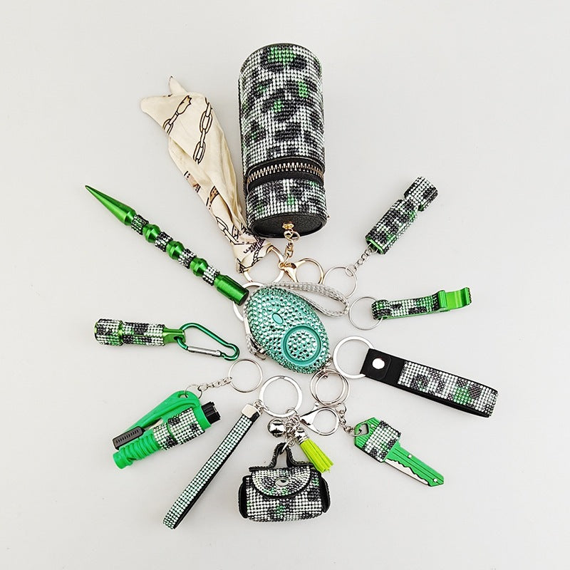 Creative Portable 10-Piece Keychain Set