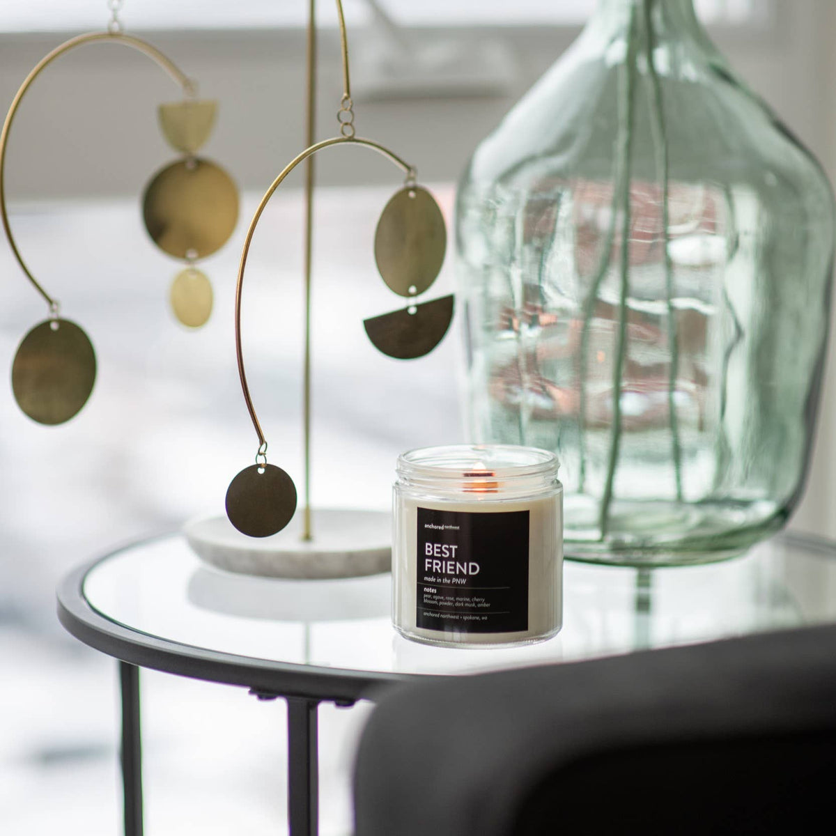 Apples & Maple Bourbon Large Wood Wick Soy Candle
