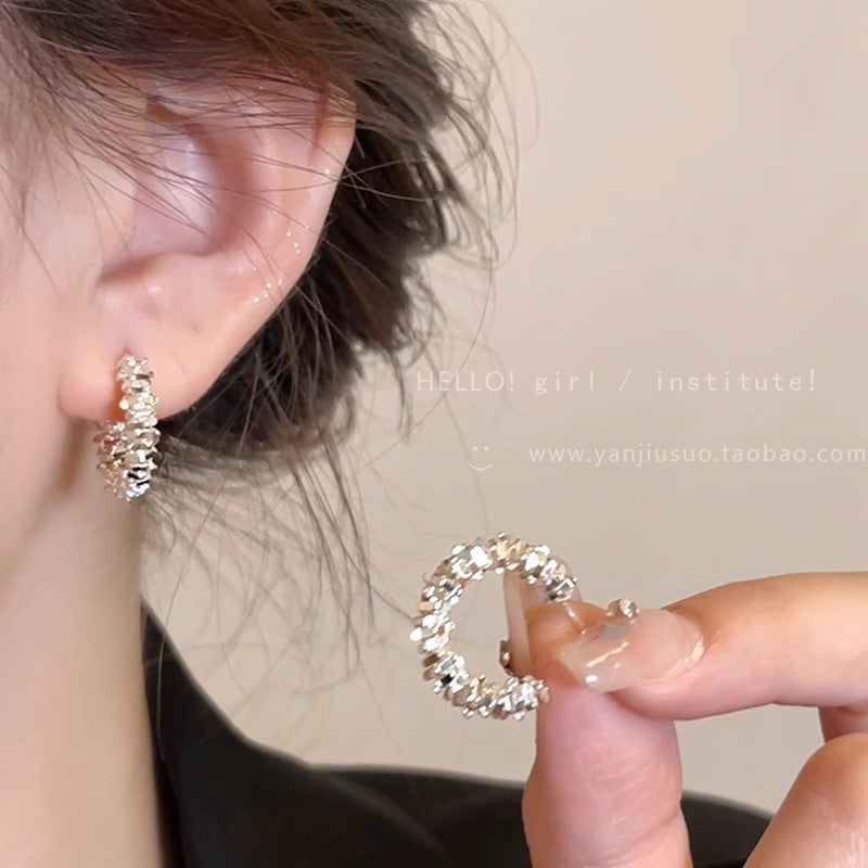 Ins Style Pearl Dangle Earrings Luxury Vintage Elegant Minimalist Ear Jewelry
