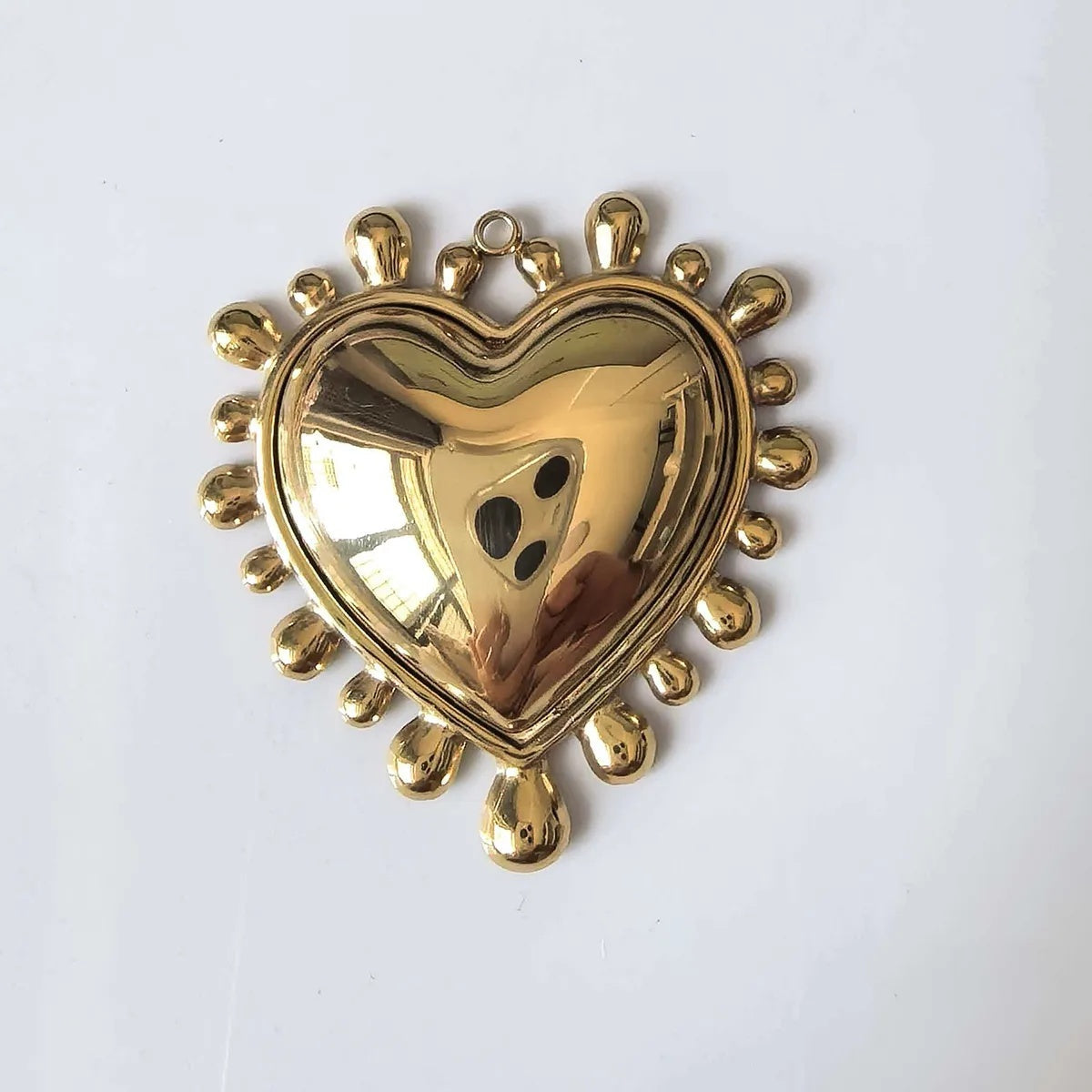Stainless Steel Vacuum-plated 18K Gold Pendant Necklace