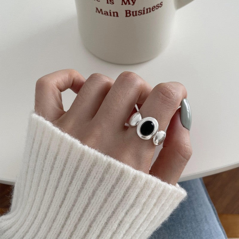 Trendy Irregular 925 Sterling Silver Stackable Rings Set For Women, Non-Tarnish Minimalist INS Aesthetic Plain Band, Versatile Daily Wear Finger Jewelry