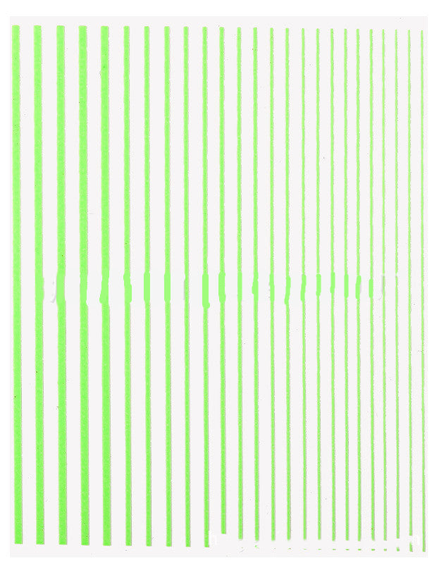 Nail art fluorescent line adhesive stickers