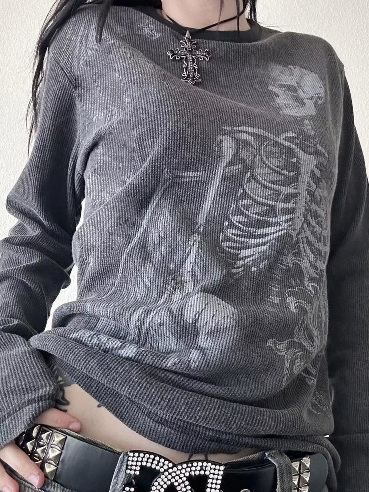 Heartbreaker Skeleton Long Sleeve Tee