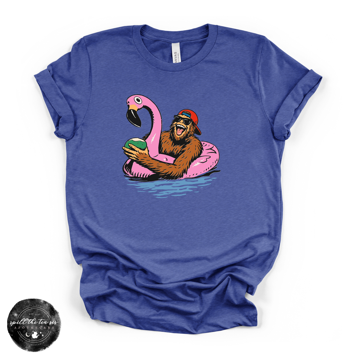 Bigfoot Floating Tee | Funny Summer Sasquatch Graphic T-Shirt