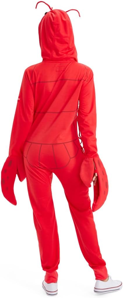 Lobster Costume - Women's Red Sea Crustacean Halloween Jumpsuit