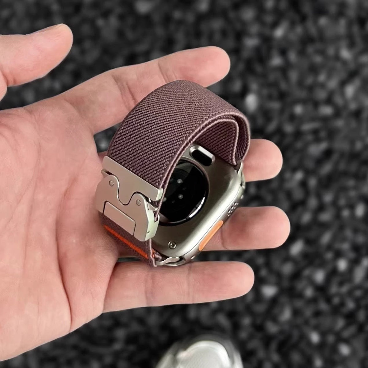 Parachute-buckle Elastic Nylon Watch Strap