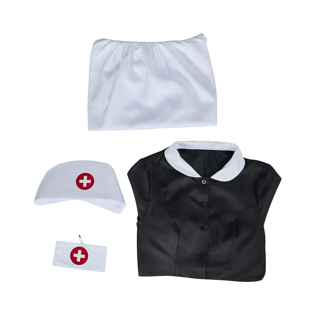 Women's Florence Nightingale Costume - Civil War Nurse Dress with Apron