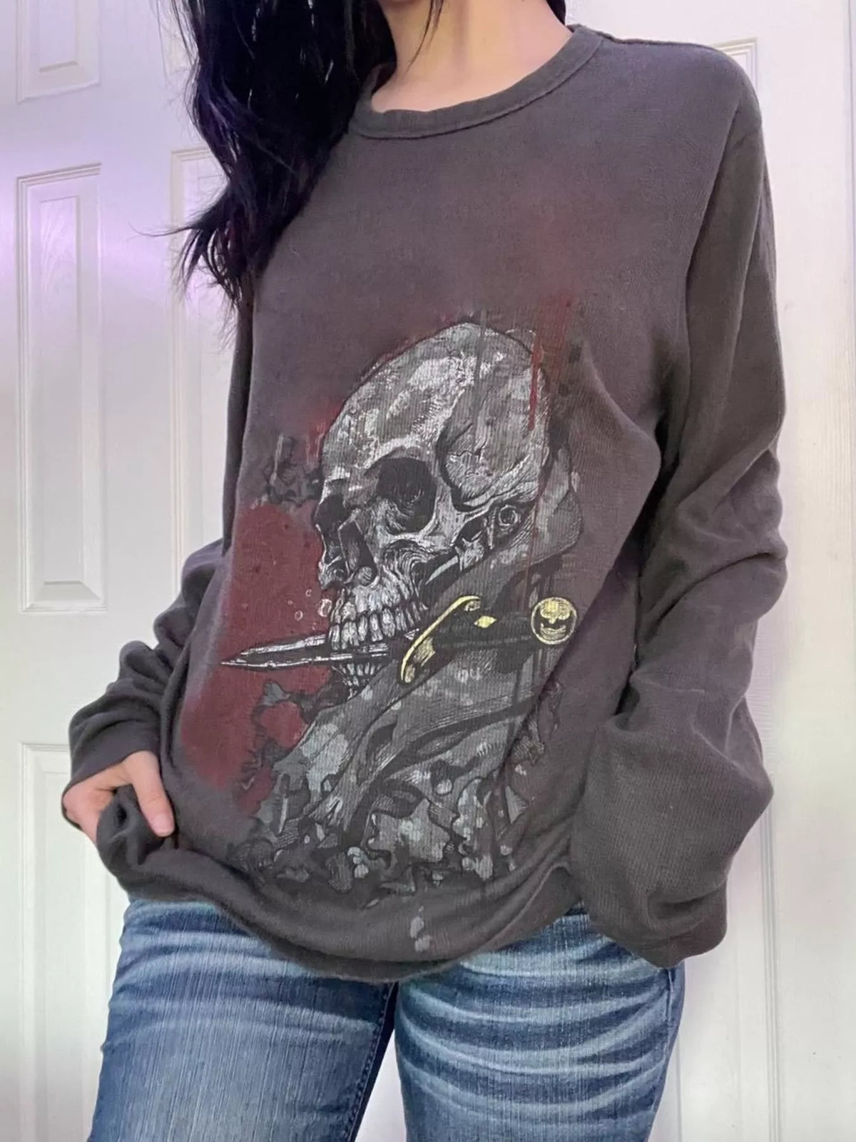 Heartbreaker Skeleton Long Sleeve Tee