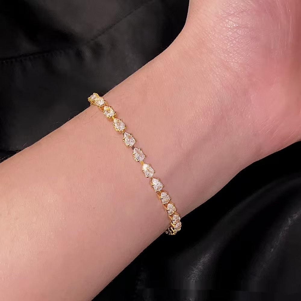 Delicate Zircon Adjustable Bracelet For Women