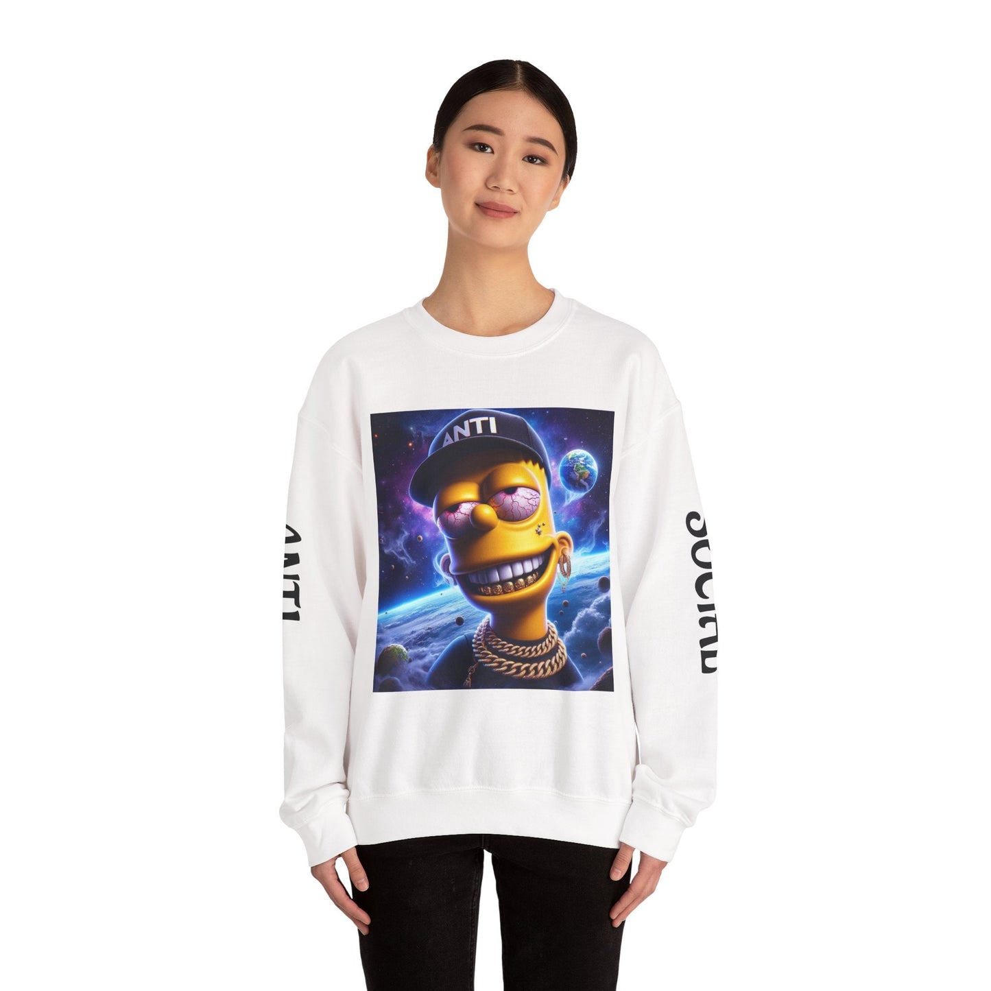“Anti Social” Heavy Blend™ Crewneck Sweatshirt
