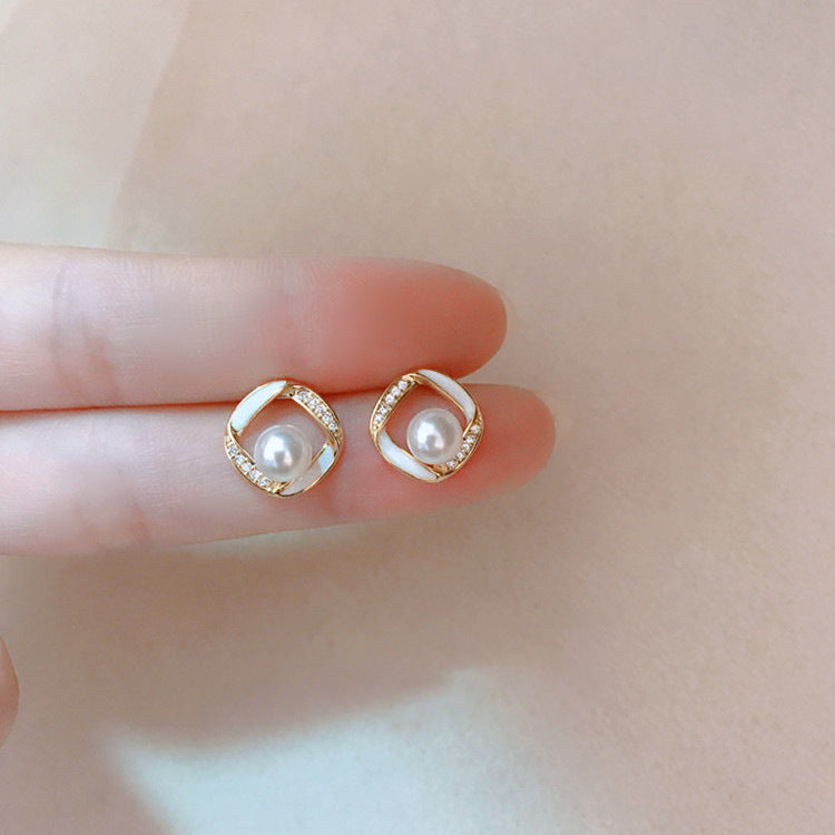 Korean-style High-end Hong Kong Style Vintage Earrings For Women