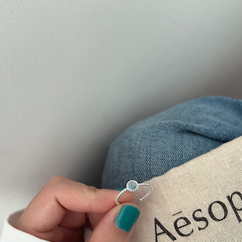 Minimalist Irregular 925 Silver Rings Set For Women, INS Fashion Simple Plain Band, Anti-Tarnish Daily Wear Jewelry