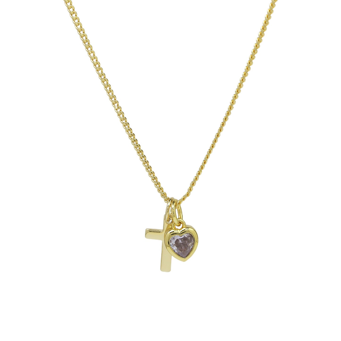 Heart-Shaped December Birthstone Pendant Necklace