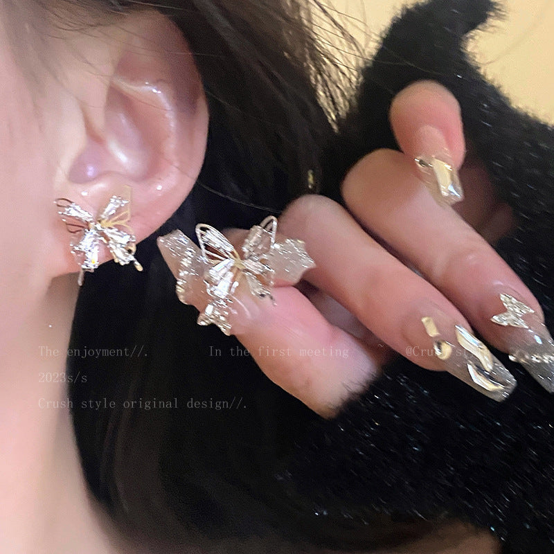 Sparkling Star Charm Hoop Earrings For Women, Dainty CZ Star Mini Huggie Earrings, Cute Trendy Silver Plated Ear Cartilage Jewelry
