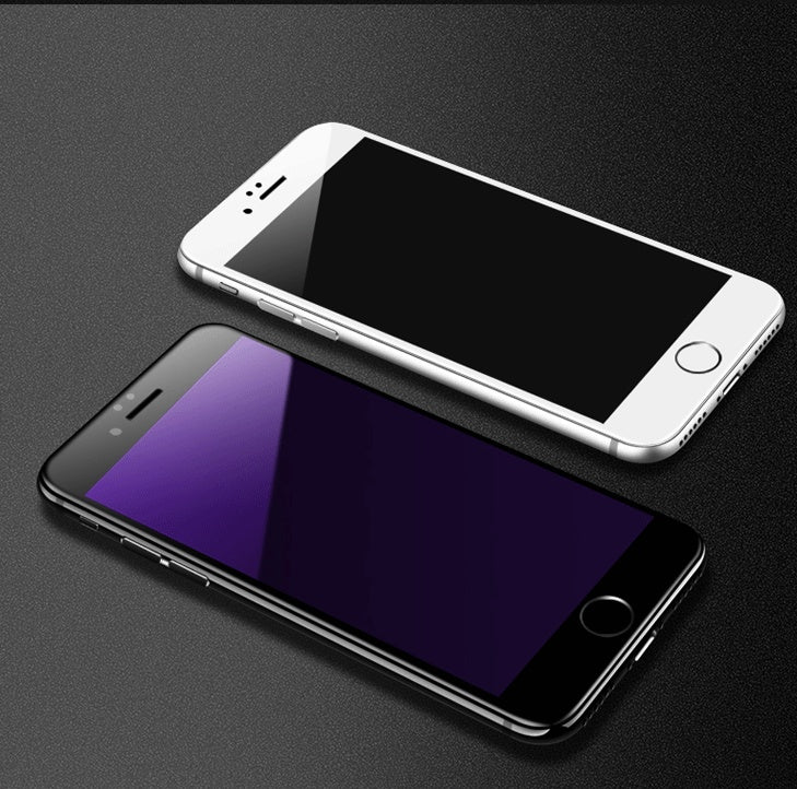 PhoneX 8 7 6s Plus All-inclusive 3D carbon fiber soft edge tempered glass protective film