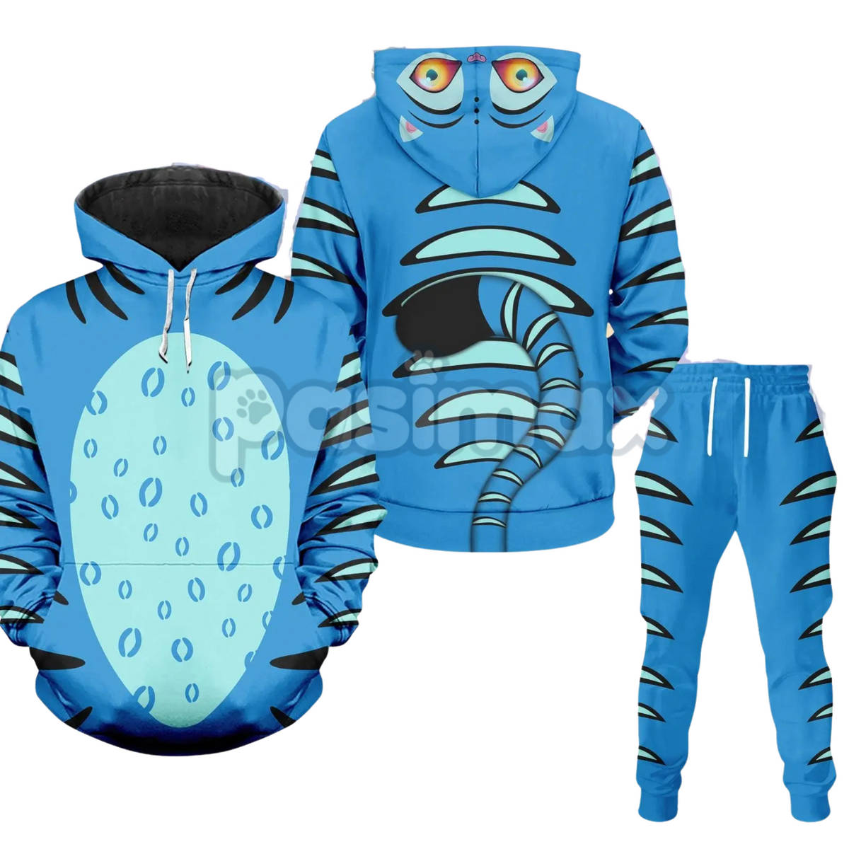 Derpy Tiger K-pop Demon Hunter Hoodie & Joggers Set – Huntrix Cosplay Outfits