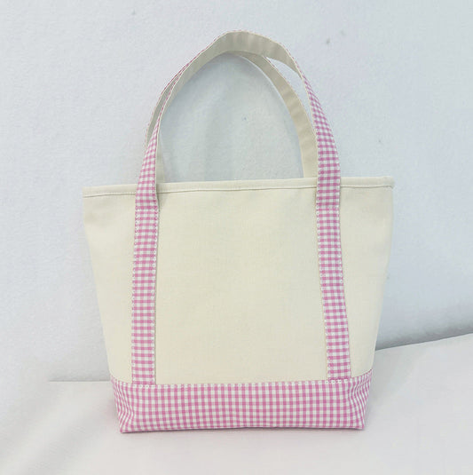 Lattice Travel Large-capacity Color-spliced Thickened Handbag