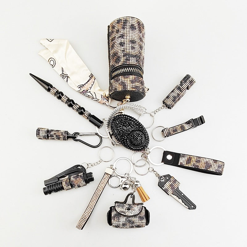 Creative Portable 10-Piece Keychain Set