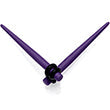 Dark Purple Matte Acrylic Straight Taper Set 12G to 00G