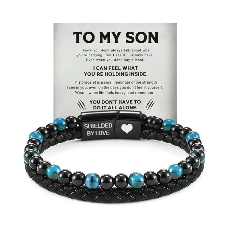 Stainless Steel Multi-layer Bracelet With A Card