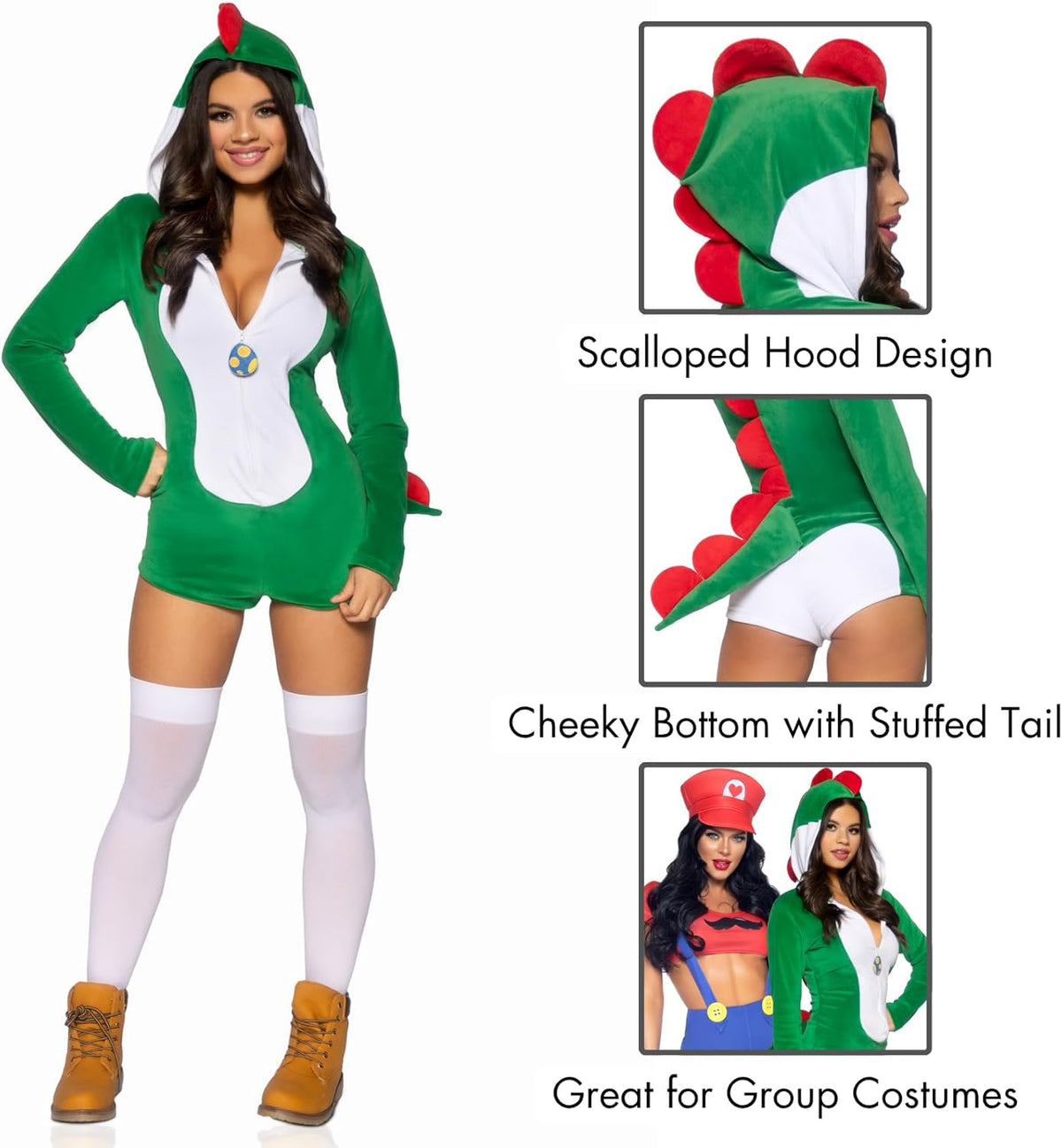 Ultra Soft Zipper Romper Costume - Women's Comfy Character Outfit