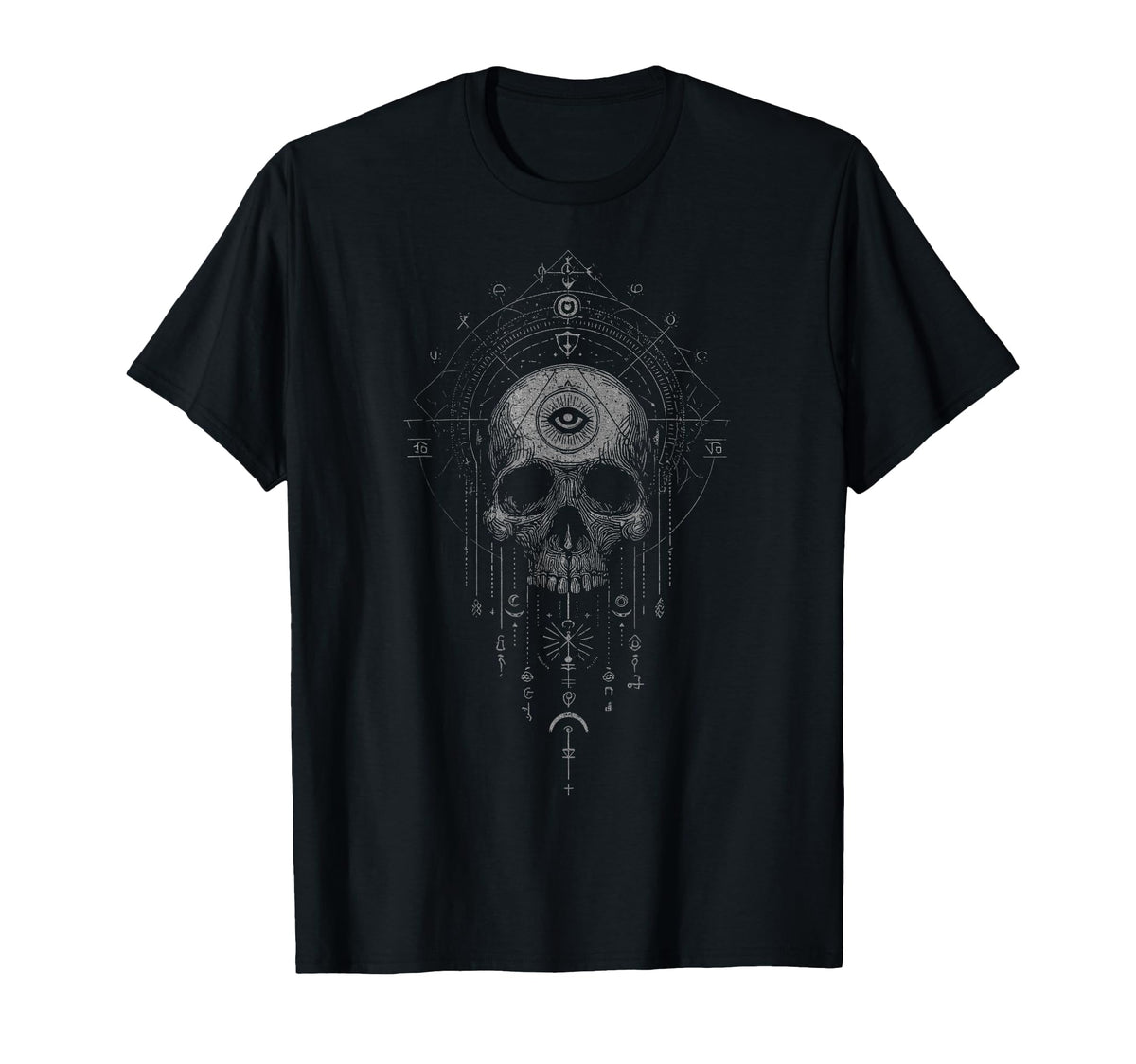 Gothic Punk Dark Y2K Streetwear T-Shirt - Minimalist Print Men Women