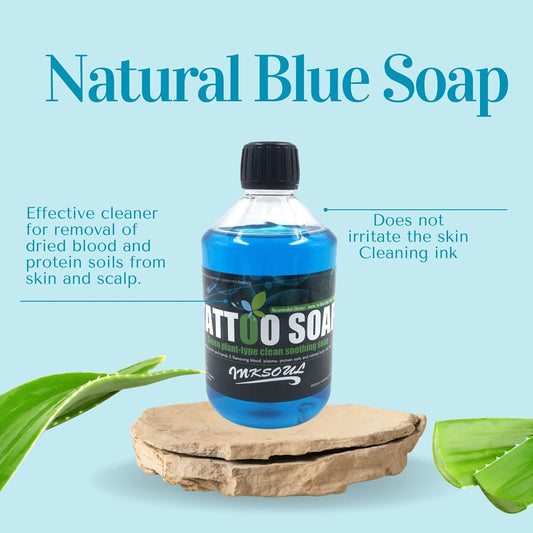Premium 16.9oz Blue Soap for Tattoo Care