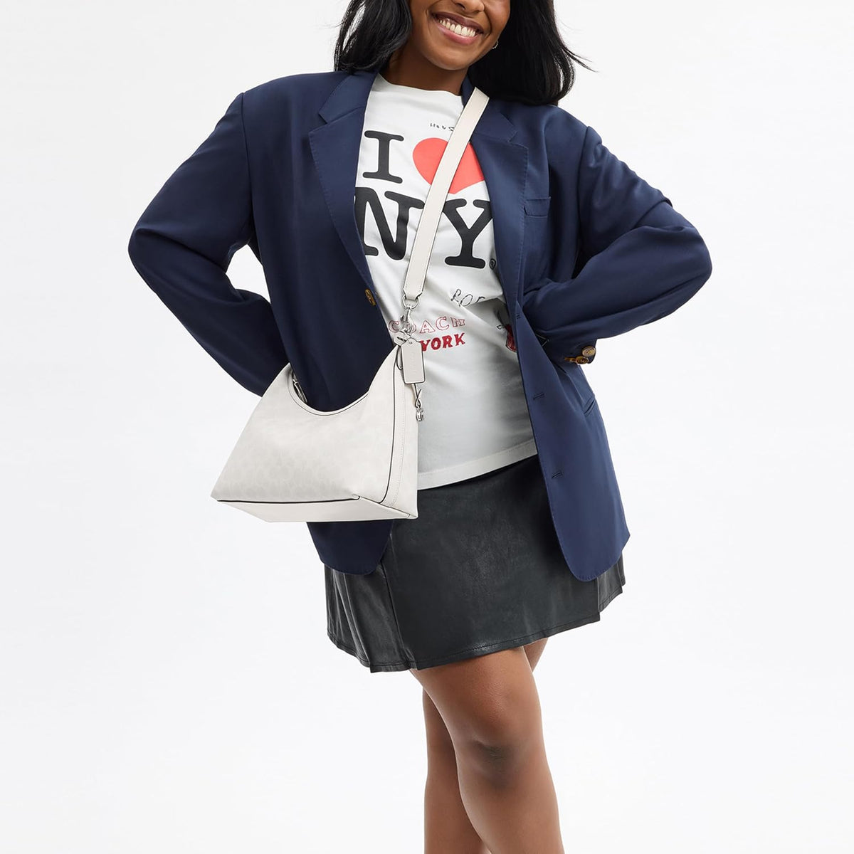 Coated Canvas Signature Juliet Shoulder Bag